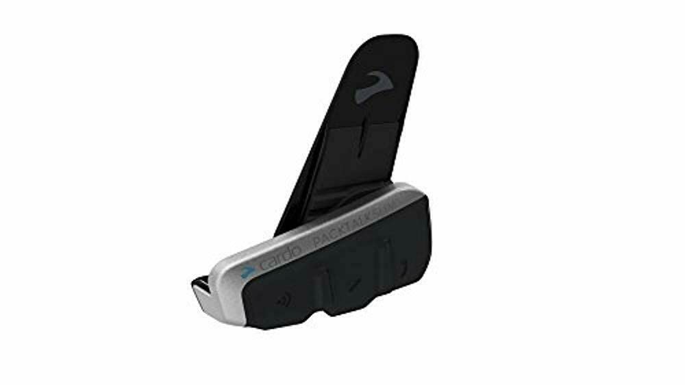 Cardo Pts00001 - Packtalk Slim Motorcycle Bluetooth Communication System Headset - Black, Single Pack