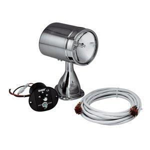 Guest 22040A 5-Inch Stainless Steel Marine Spotlight/Floodlight Kit with Remote Control, 12V, 7A, Durable Plastic