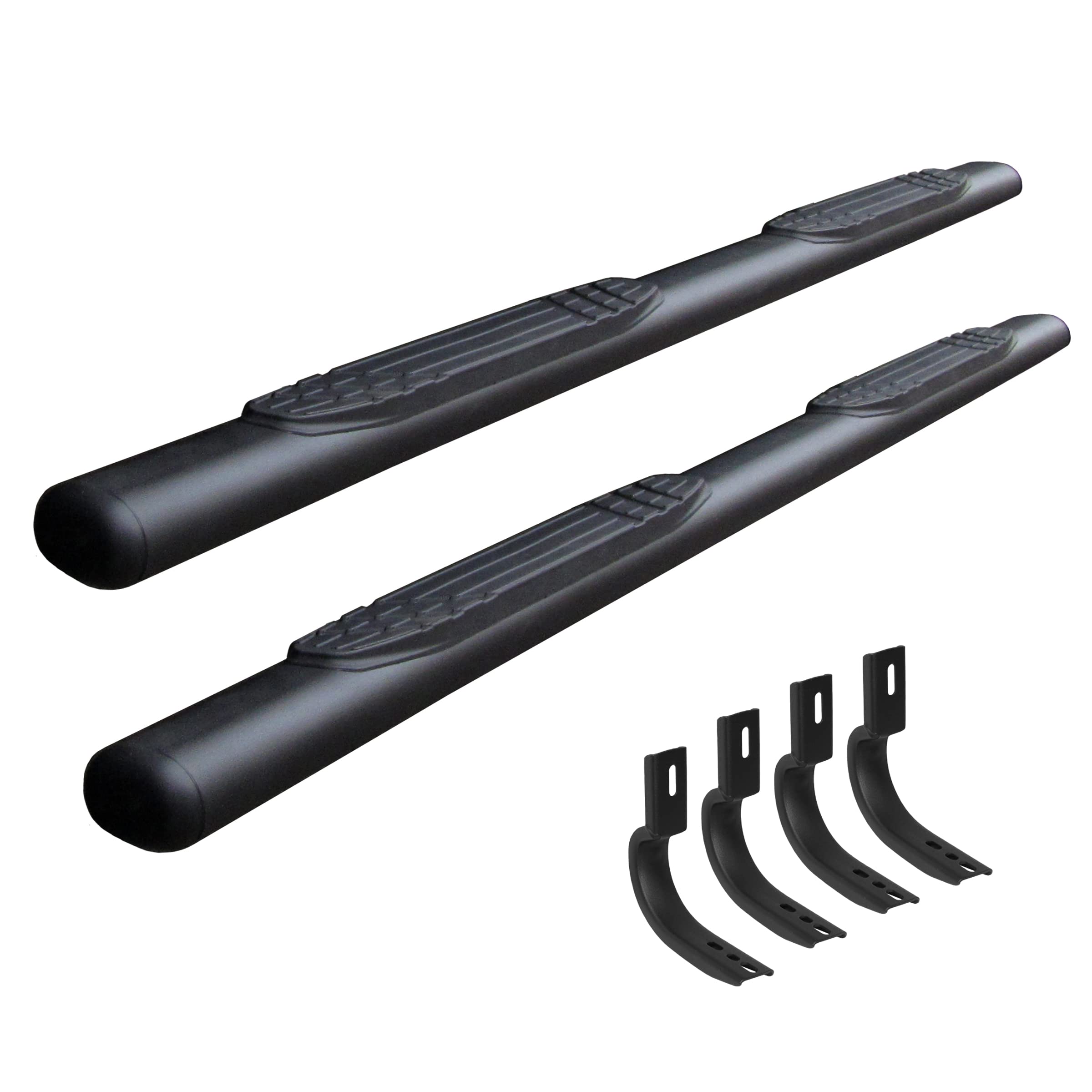 Go Rhino 104439987T 4 1000 Series Side Steps With Mounting Brackets Kit For Ram 15-18 1500, Ram 19-23 1500 Classic (Crew Cab Pickup)