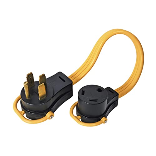 Arcon 14368 Generator Pigtail Power Cord 30-Amp Female To 50-Amp Male 18-Inch Flat Wire