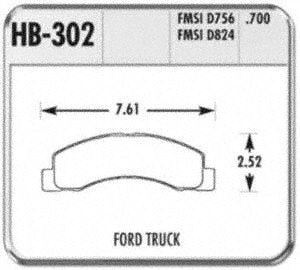 Hawk Performance Hb302P.700 Superduty Brake Pad