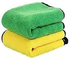 Autokaar 800 GSM High Absorbent Microfiber Cloth for Car Cleaning and Detailing, Dual Side 40x40 cm, Set of 2