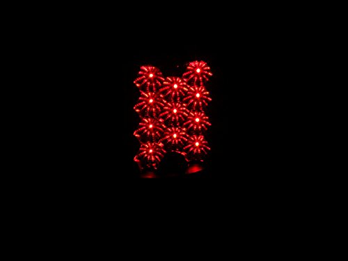 Anzo Usa 311024 Black Led Tail Light Set-Clear Lens