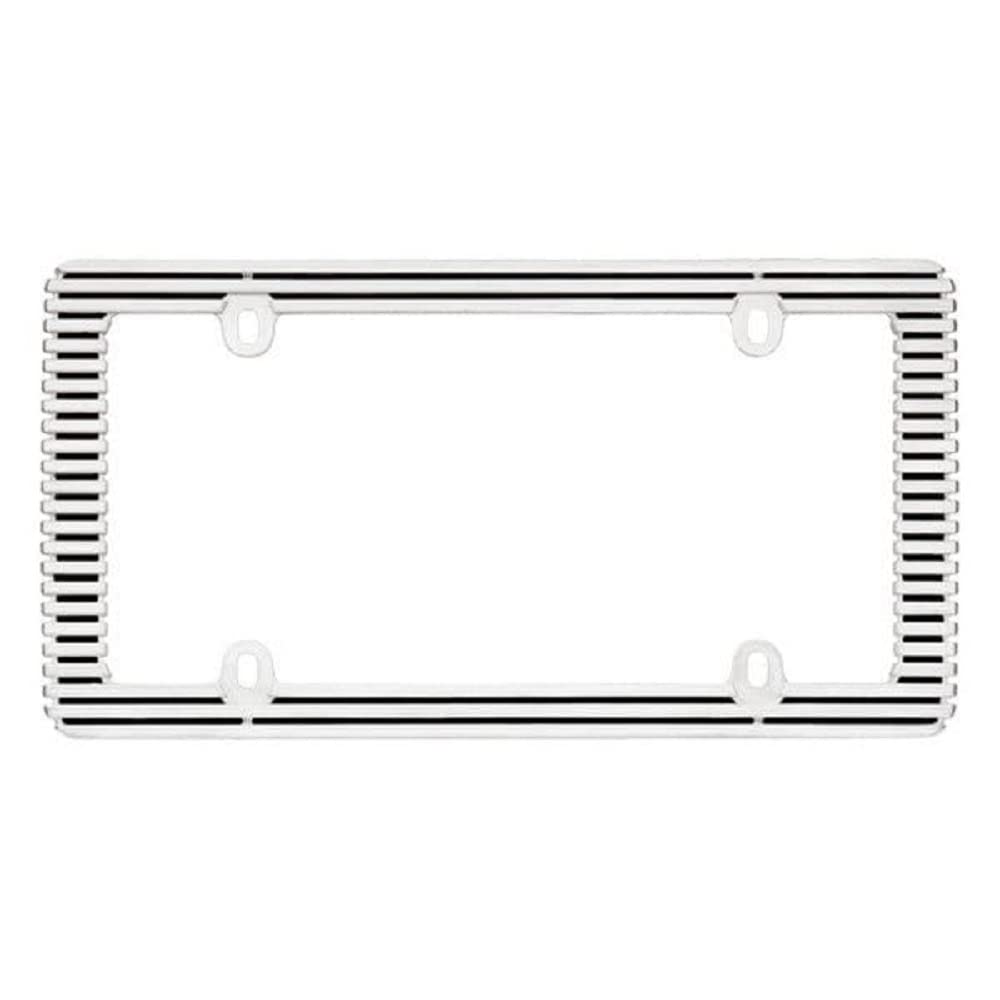 Cruiser Accessories 58350 Billet License Plate Frame, Chrome/Black,1 Frame