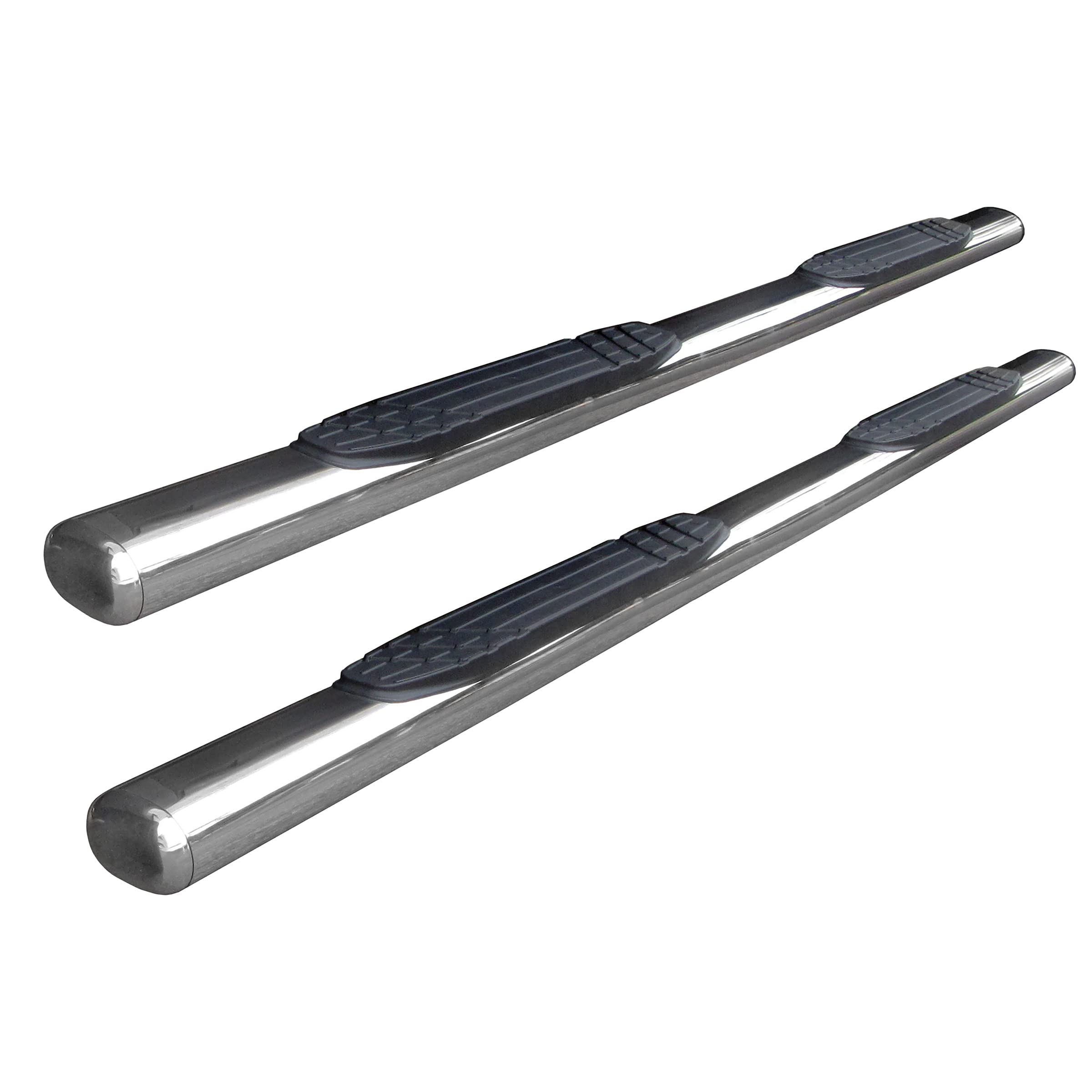 Go Rhino 10487Ps 4 1000 Series Oval Side Steps - Boards Only For 99-24 Ram, Gmc, Ford, Nissan, Toyota, Jeep, Chevrolet, Dodge
