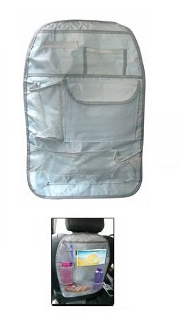 A2D Car Pockets Back Seat Organiser for Rear Seats Grey for Maruti Suzuki Omni