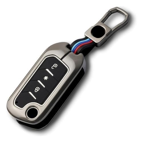 Mahindra Metal Alloy Silicone Car Key Cover Keychain | Compatible With Mahindra Xuv 300 | Xuv 400 | Xuv 700 | Tuv 300 | Marazzo