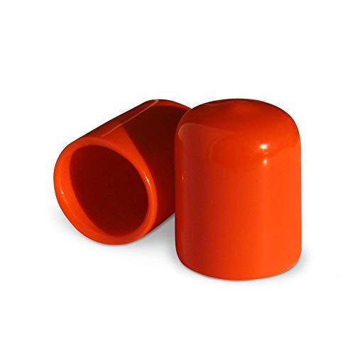 ColorLugs Vinyl Lug Nut Cover | Orange | Flexible Fit Wheel Lug Nut Cap | Fits 17 mm | Pack of 20 | Includes Deluxe Extractor |