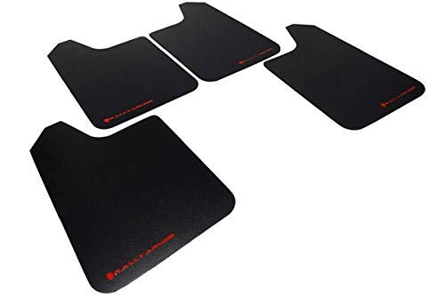 Rally Armor Mf20-Bas-Rd Black, Red Mud Flap With Logo (Universal Fitment Longer (No Hardware) Basic Plus), 1 Pack