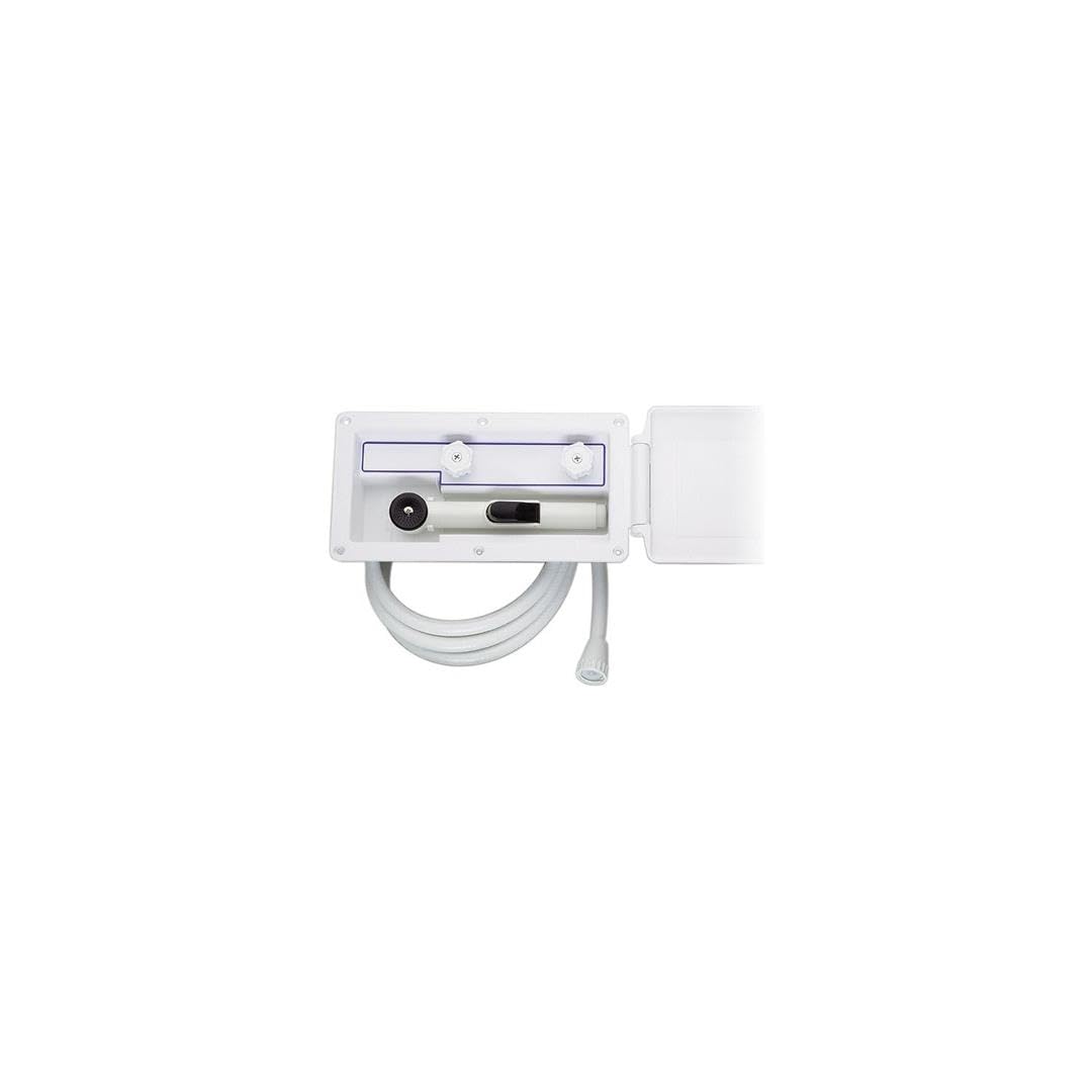 Attwood 4131-4 Aft-Deck Hot and Cold Freshwater Exterior Boat Shower Box Kit