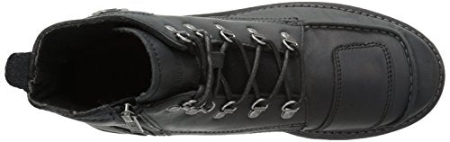Harley-Davidson Men's Hagerman Leather Motorcycle Wedge Boot, Size 7, Black, Model D93469