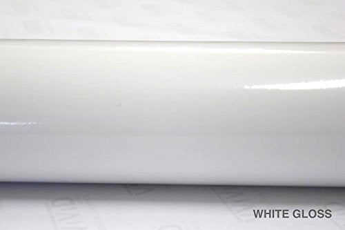 VViViD Vinyl Wrap Roll - White High Gloss Microfinish (6ft x 5ft) for Hood, Roof, or Trunk - XPO Air Release Technology