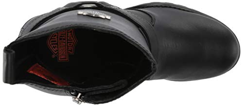 HARLEY-DAVIDSON FOOTWEAR Women's RR-Howell Motorcycle Boot, Leather, Size 10, Blk 7" Harness, Model D84665