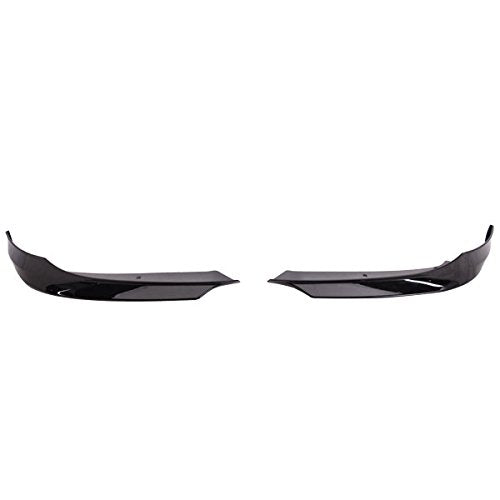 Pre-painted Front Splitter Lip Compatible With 2009-2011 BMW 3 Series E90 LCI, Factory Style PP Painted Jet Black # 668 Front Sp