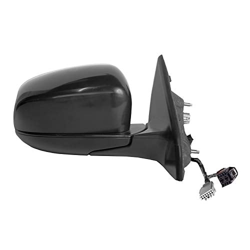 Passenger Side Compass, (textured black w/PTM cover, w/BSDS, foldaway), w/o turn signal, w/o chrome trim, w/o camera, RH, Heated
