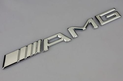 Amg Mercedes-Benz Badge Emblem Decal Trunk Fender Sticker Logo Chrome Usa New!