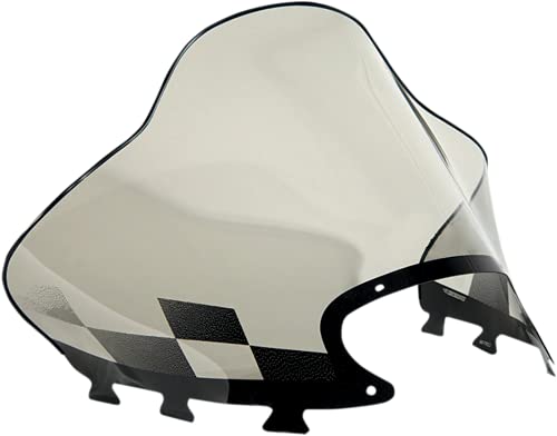 Powermadd 11130 Cobra Windshield For Polaris Indy - Tint With Black Checkers - Mid Height