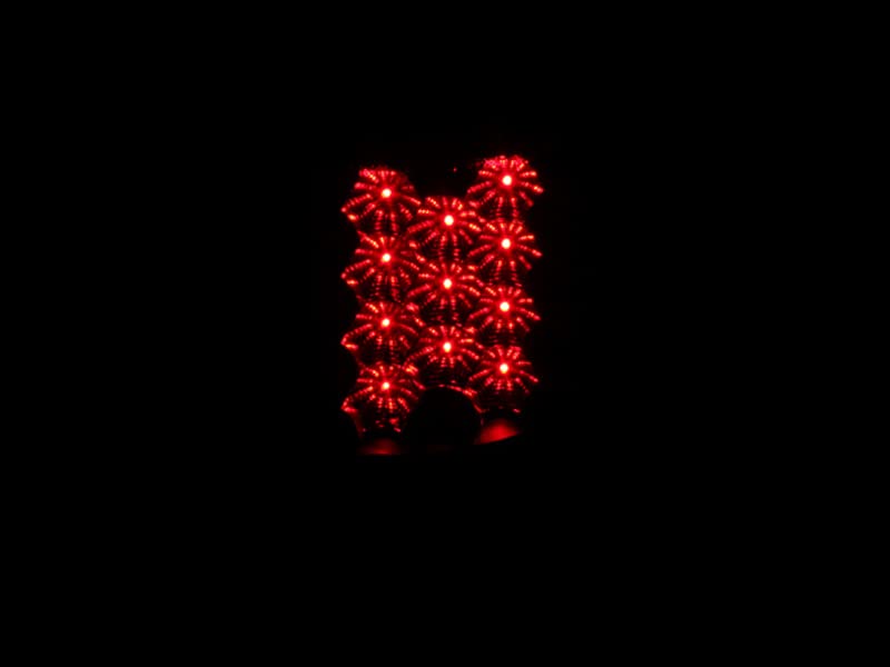 Anzo Usa 311024 Black Led Tail Light Set-Clear Lens