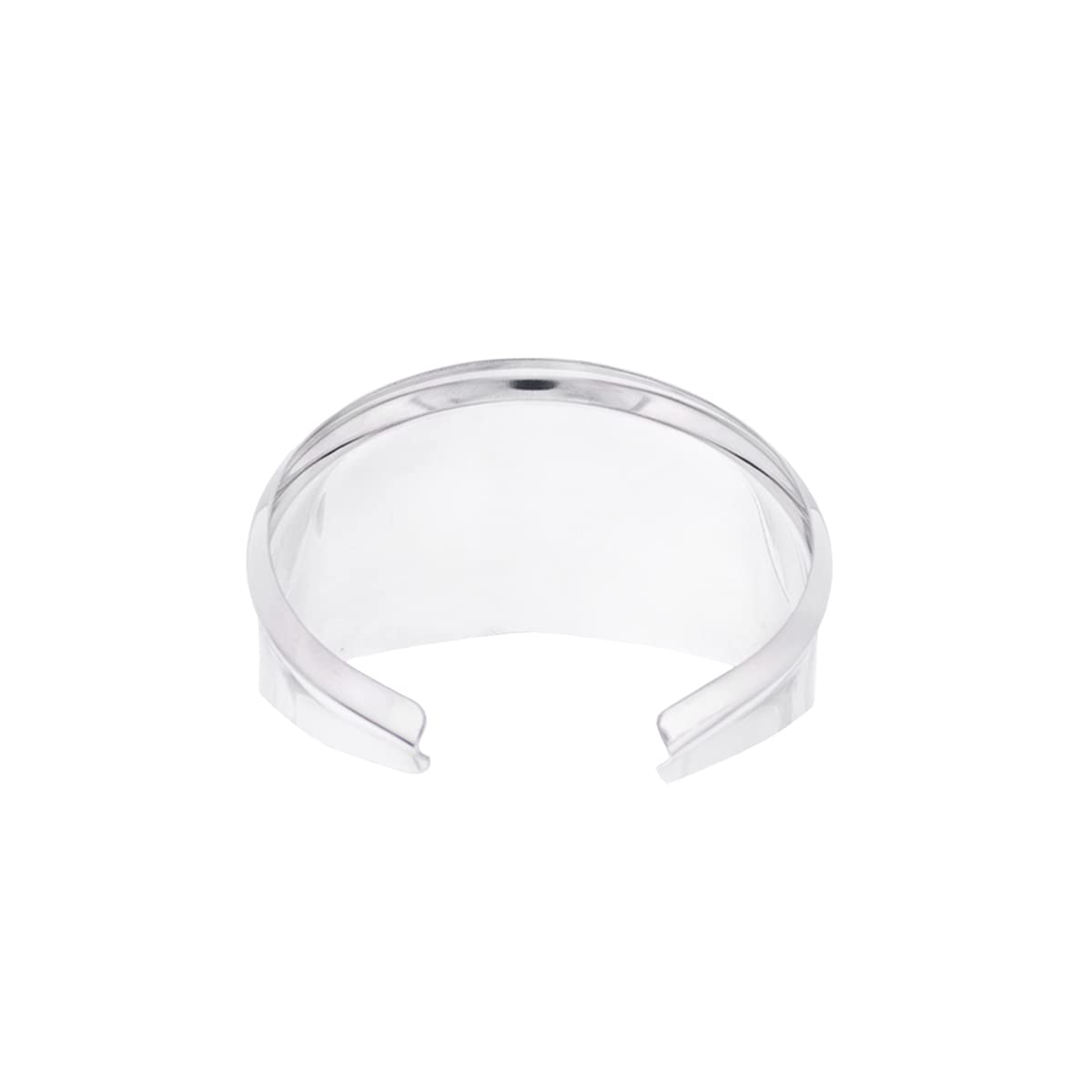 United Pacific C5002 4-inch Round Stainless Steel Peep Mirror Visor - Polished, Easy Installation, 1 Visor Only
