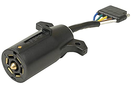7-Way Rv To 5-Way Flat Adapter PN 12-718(Pack of 1)