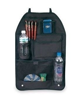 Wagmine Universal Back Seat Car Organizer Multi Pocket Storage with Document, Water, Bottle Tablet and Tissue Holder