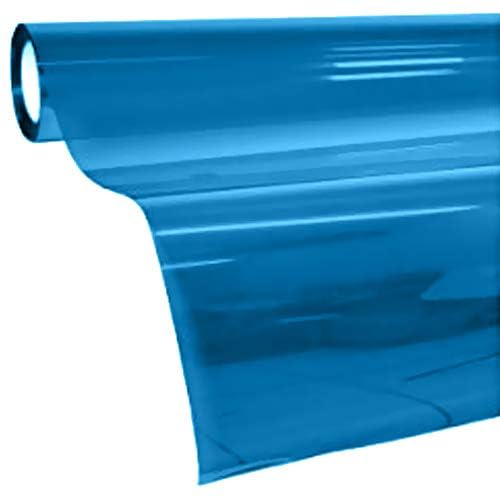 Vvivid Transparent Colorful Vinyl Window Tinting Sheets (1.49Ft X 5Ft, Dark Black)