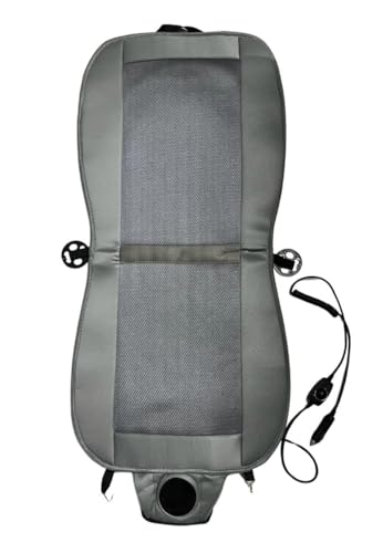 Brogbus Polyester Car Cooling Ventilated Seat Cover With Inbuilt Fans And Speed Control For Driver Seat (Supports 12V To 24V, Gr