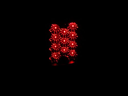 Anzo Usa 311024 Black Led Tail Light Set-Clear Lens