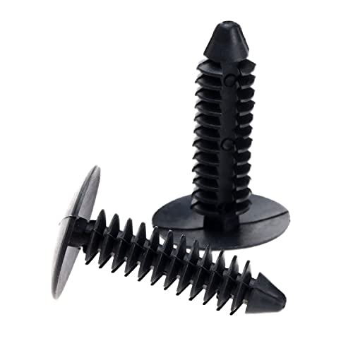 Dophee 50Pcs Car Push Pin Retainer Clips, Nylon Universal Auto Door Trim Panel Body Fender Bumper Shield Screws Fasteners Rivet