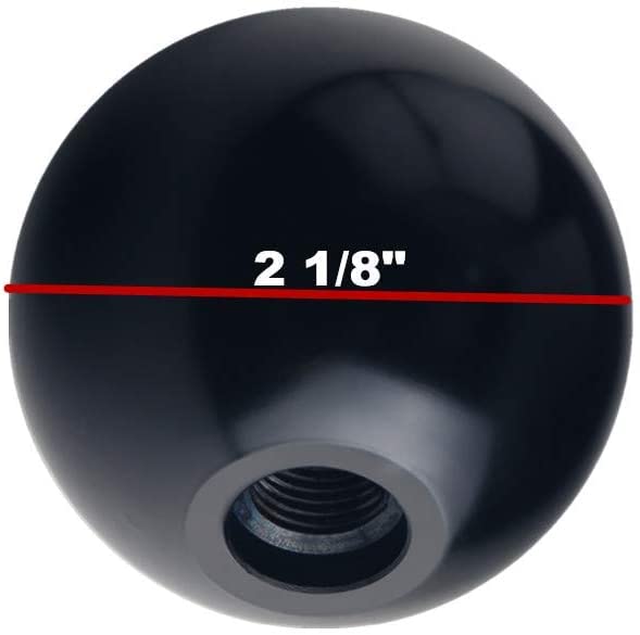 DEWHEL 4-Speed Reverse Shift Knob, Weighted Aluminum, 3/8-16, Red, Model DE-8427