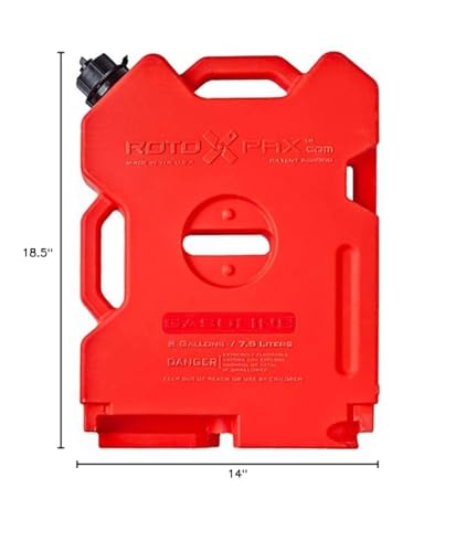 RotopaX RX-2G Gasoline Pack - 2 Gallon Capacity