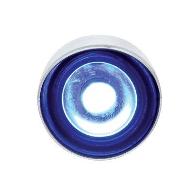 United Pacific 70714 Chrome''Daytona'' 13/15/18 Speed Spike Gearshift Knob w/High Power LED - Blue
