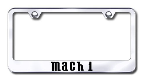 Au-Tomotive Gold Mustang Mach 1 License Plate Frame - Chrome