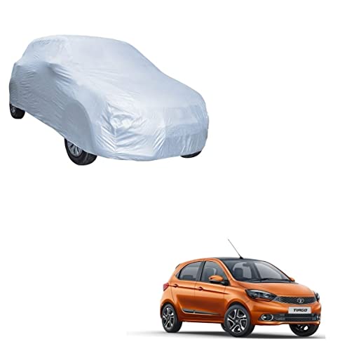 Auto Addict Car Cover Body Cover Polyester (Silver) For Tata Tiago