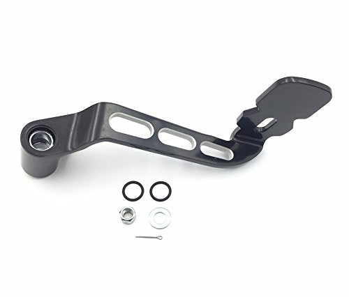 Xkh- Motorcycle Black Billet Rear Brake Lever Brake Pedal Foot Lever 3 Hollow-Out Compatible With 2014-Later Touring Trike Road
