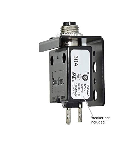 Elephant Cases Panel Mount Bracket for Electrical Components - Push Button Circuit Breaker, Toggle Switch, LED Indicator, Fuse & More