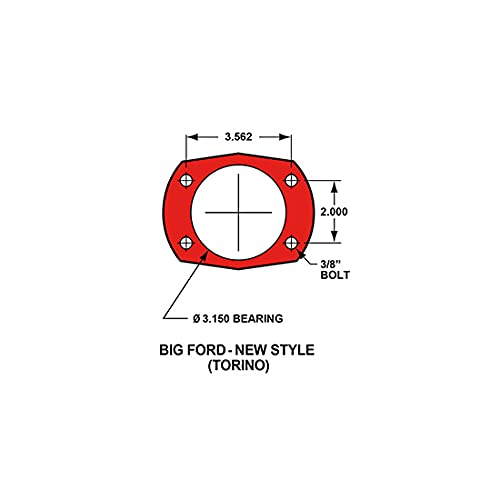 Wilwood 140-7140-D One Piece Brake Kit For Big Ford With 2.5'' Offset