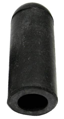 3/8'' Black Hypalon Rubber Vacuum Cap