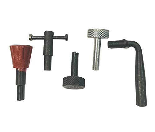 Gizmo Multivehicle Tappet Setting Square Hole Key Tools For Motorbikes Sliding, L.Type, Plastic Knob, Steel Knurling Knob Model