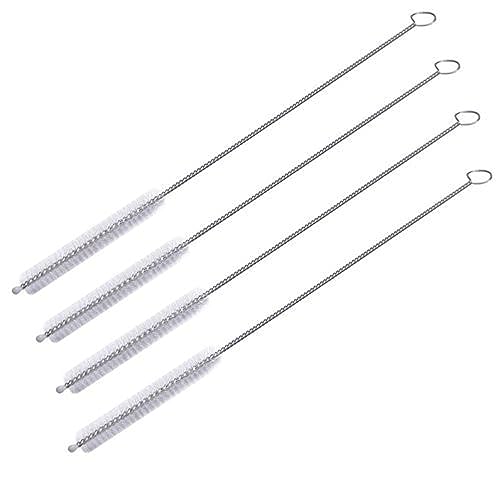 Alink Straw Brush, Nylon Skinny Pipe Tube Cleaner 190Mm X 7Mm Set Of 4 By Alink
