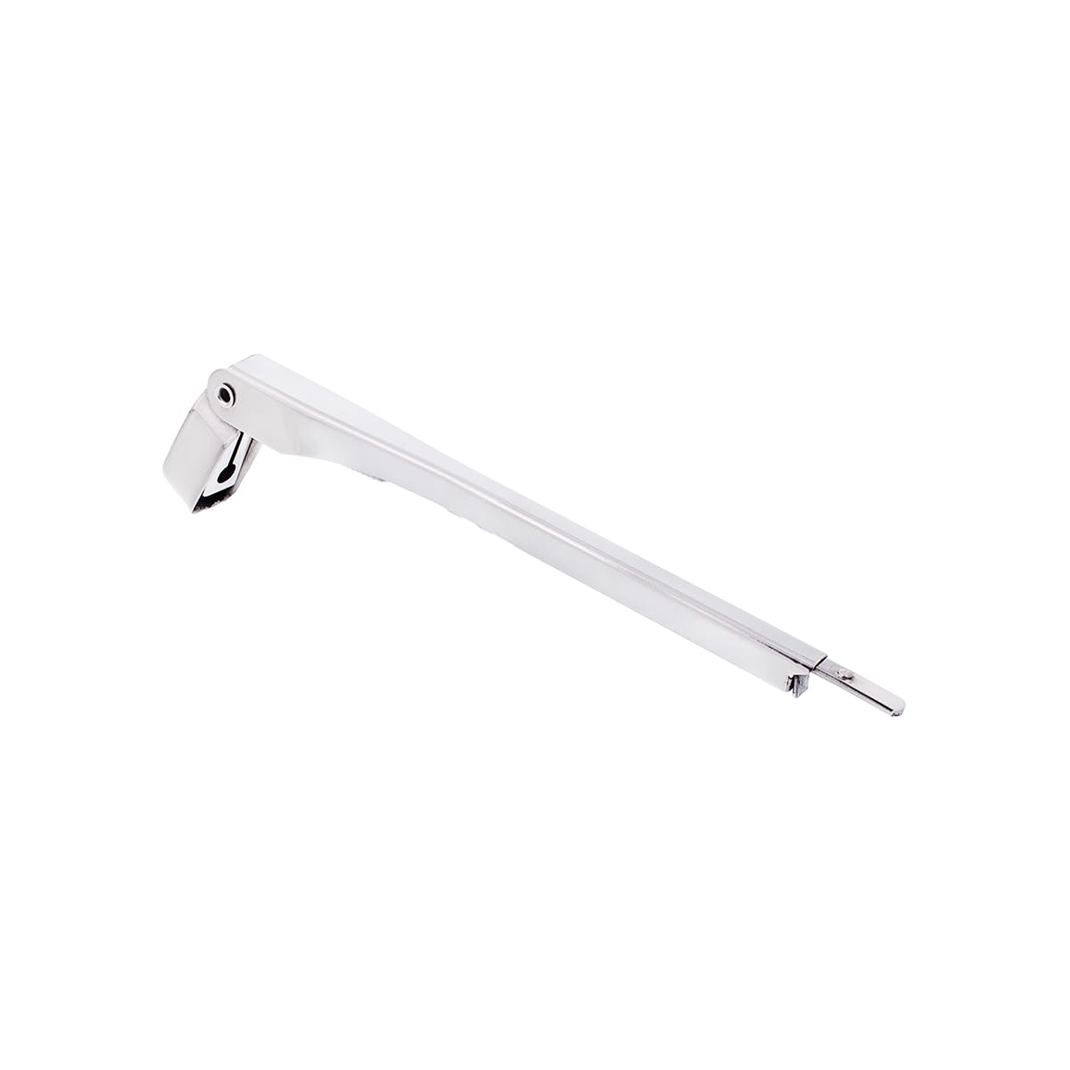 United Pacific A7022 Polished Stainless Steel Wiper Blade/Arm Set W/9-Inch Blade & 7  Inch Arm, Plug-In Style, Trimmable Blade -