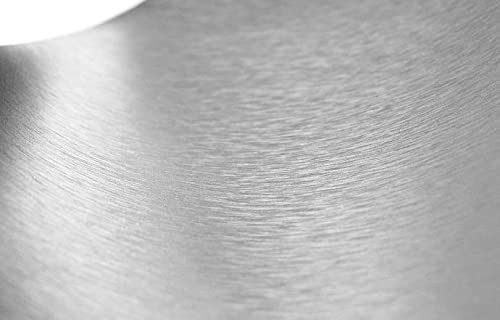 Vvivid Xpo Silver Brushed Steel Car Wrap Vinyl Roll With Air Release Technology (2Ft X 5Ft)