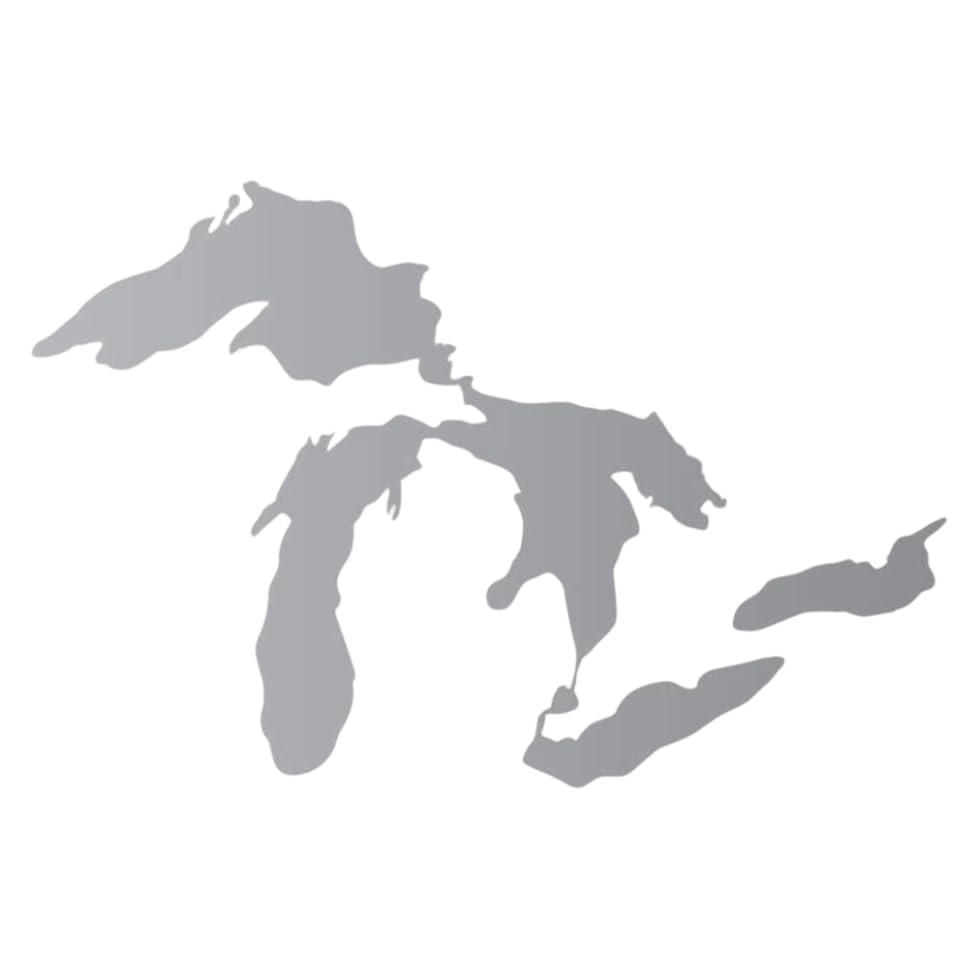 Great Lakes Sticker Michigan Car Decal Premium Heavy-Duty Weatherproof Vinyl For Bumpers, Windows, Laptops, Water Bottles Or Coo