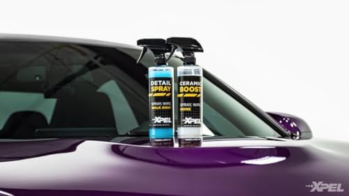 XPEL Ceramic Boost Spray Coating, 16oz - Silicon Dioxide Detail Spray, Water Repellent for Cars, White, Model R1390