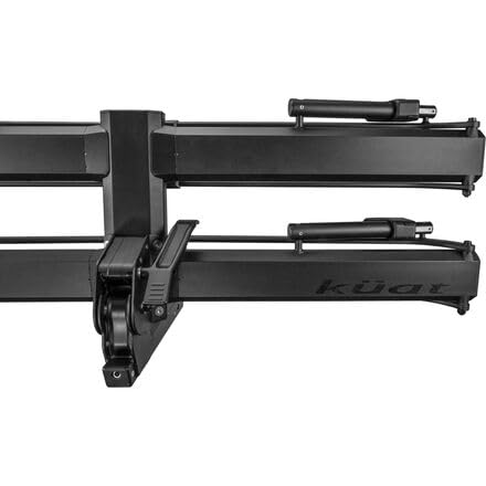 Kuat 1.25' Piston Pro Platform Rack - Secure Rugged Durable Portable Foldable Easy-To-Use No Frame Contact Dual Ratchet 2-Bike Hauling Platform With 5' Max Tire Width