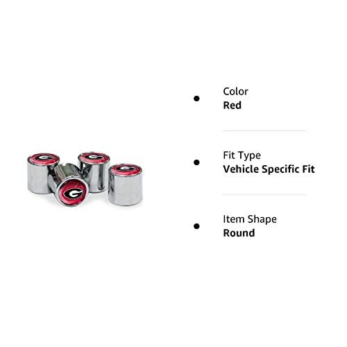Georgia Bulldogs College Cappers Tire Valve Stem Covers -