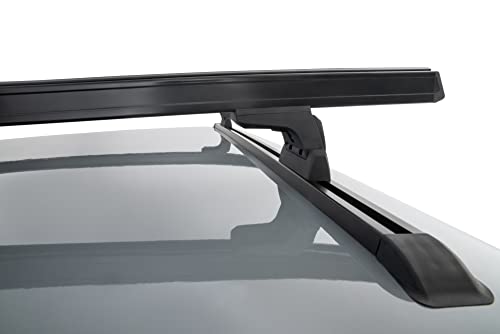 Rhino-Rack Midsize Truck Complete Track. Bar, & Leg Kit For Cap Topper Canopy Or Hard Tonneau, Includes 63 Aluminum Tracks, 59 Hd Bars, 4 Quick Release Legs, Hardware, Complete Kit, Black (Y01-130B)
