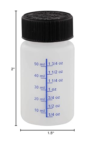 Tcp Global Paint Touch Up Bottles With Child Safety Lids (Pack Of 6) - 2 Ounce (60Ml) Fluid Capacity, Mixing Ball, Touch-Up Appl