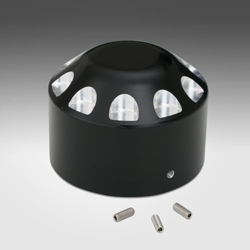 Show Chrome Contrast Cut Dual Axle Nut Cover for Polaris Slingshot 2015-2023, High-Quality Aluminum, Black