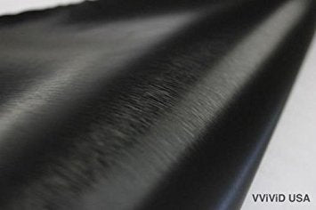 Vvivid Black Brushed Steel 5Ft X 6Ft Car Wrap Roll Sticker Vinyl With Air Release